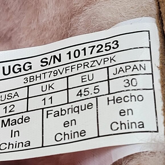 UGG Jaren Men's Brown Suede Leather Mid-Calf Boots S/N1017253 US Size 12 - Picture 11 of 11